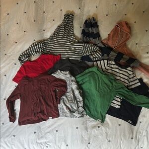 Fall Bundle of 4T Kids Hoodies and Shirts